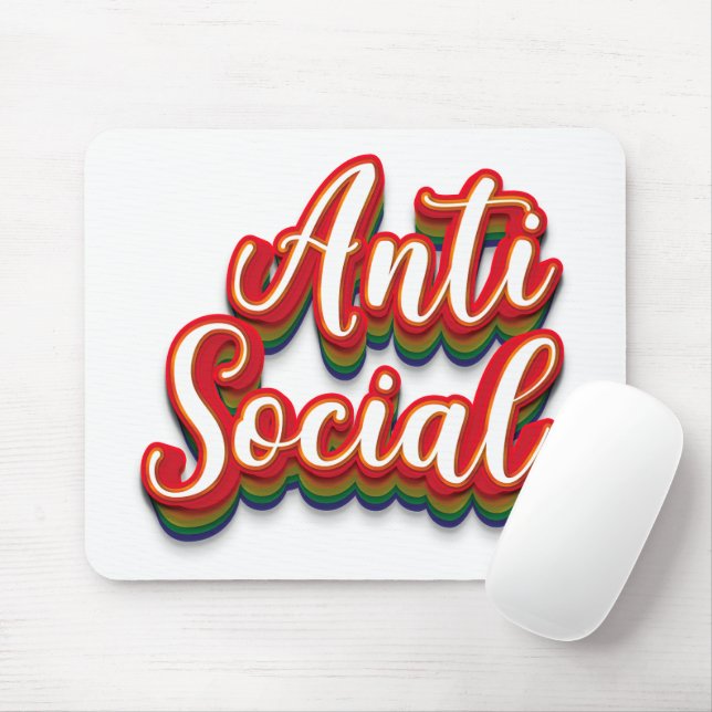Mousepad Anti-social (Com mouse)