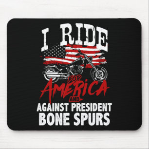 Mousepad Anti-Trump Biker Resiste Contra Presidente Bone Sp