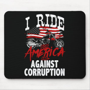 Mousepad Anti-Trump Biker Resiste Contra Protesto de Corrup