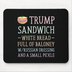 Mousepad Anti Trump Sinal de Sandwich Engraçado