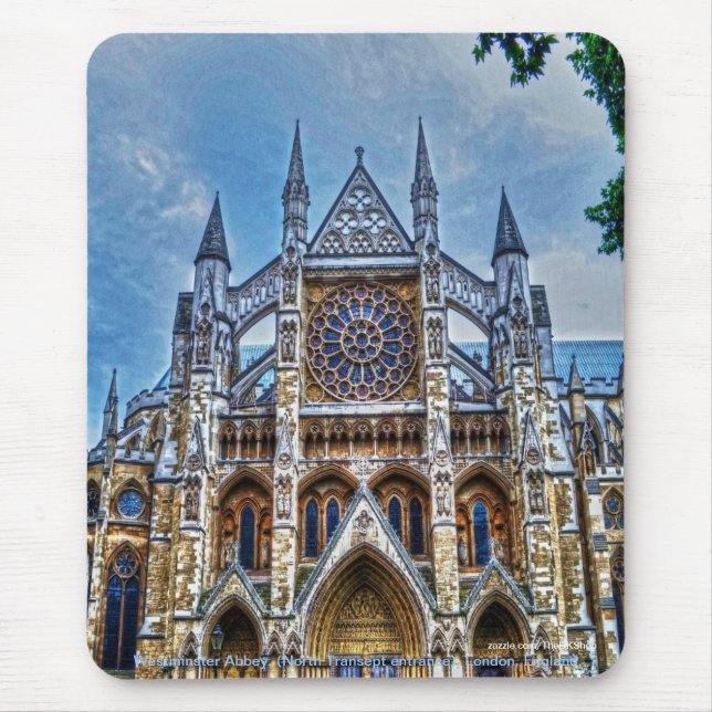 Mousepad Antiga Abadia do inverno, mosteiro de Cisterciano, (Frente)