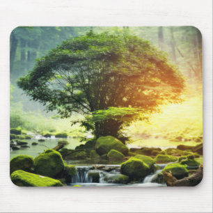 Mousepad Antiga Árvore da Vida Pacífica Natureza Fantasia M