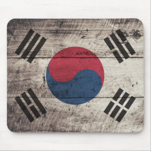 Mousepad Antiga bandeira sul-coreana Wooden