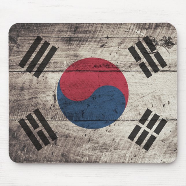 Mousepad Antiga bandeira sul-coreana Wooden (Frente)