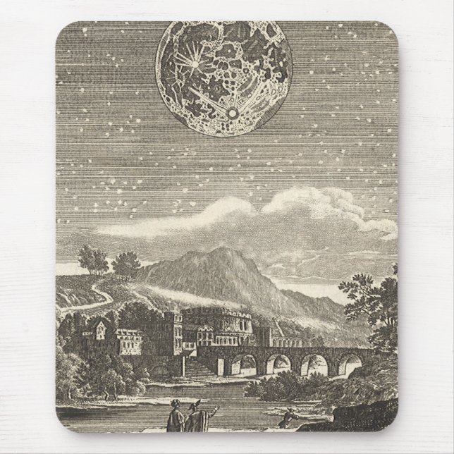 Mousepad Antiga Era Renascentista Lua por Allain Mallet (Frente)
