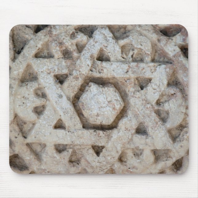 Mousepad Antiga escultura da Estrela de David, Israel (Frente)