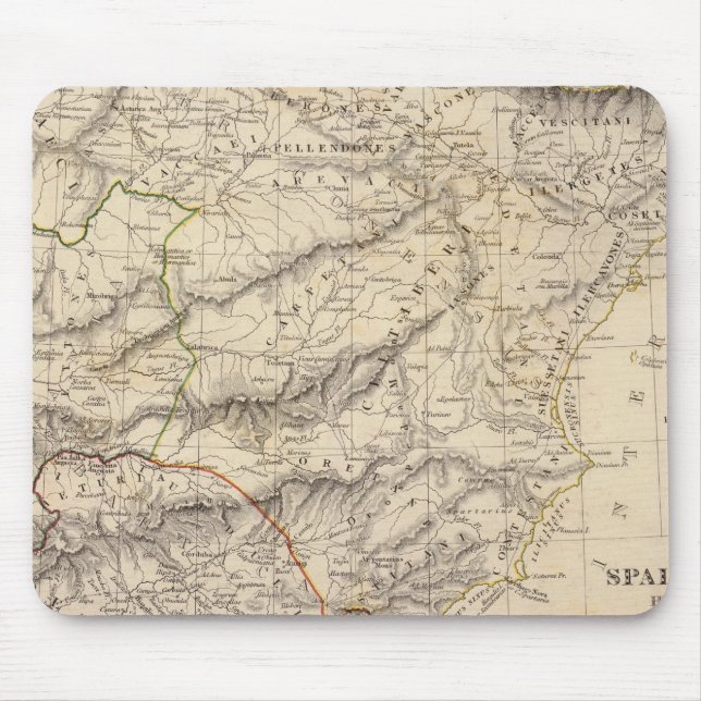 Mousepad Antiga Espanha, Portugal (Frente)