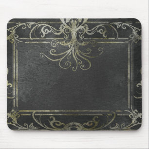 Mousepad Antigo Eldritch Vitoriano (Preto e Dourado)