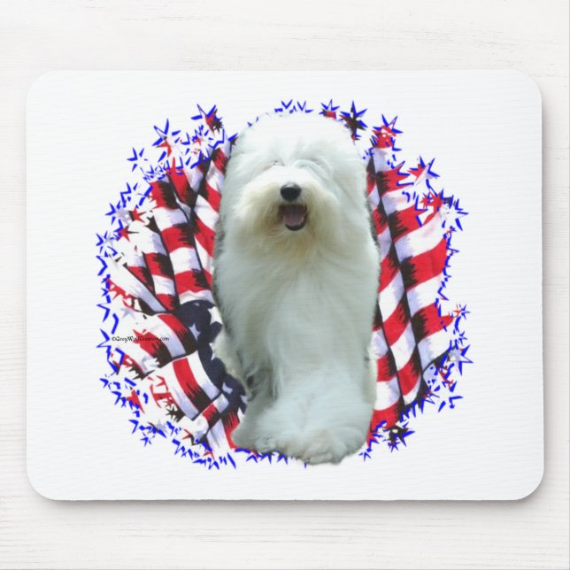 Mousepad Antigo Sheepdog Patriot Inglês (Frente)