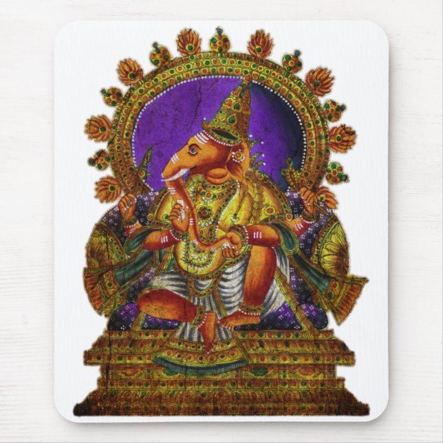 Mousepad Antiguidade de Ganesha Deva | faça seu próprio his (Frente)