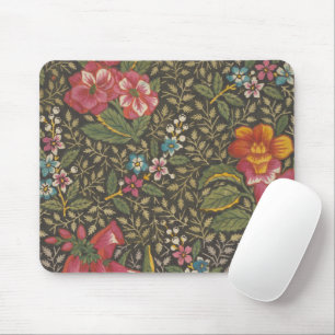 Mousepad Antiquado Toile de Jouy 1800s Floral Branches