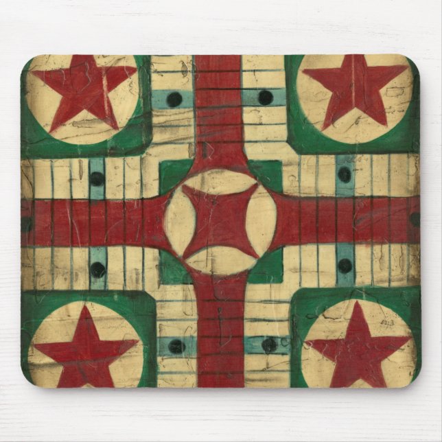 Mousepad Antique Parcheesi - Conselho de Jogo por Ethan Har (Frente)