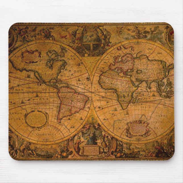 Mousepad ANTIQUE World MAP (Frente)