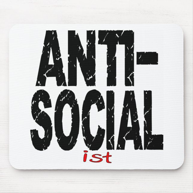 Mousepad Antissocial (Anti-Socialista) (Frente)
