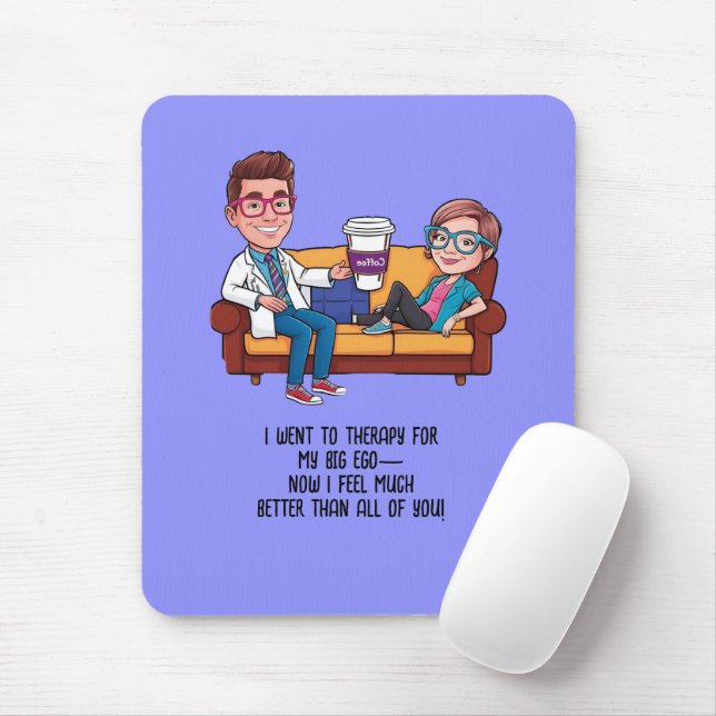 Mousepad ANTISTRESS psychiatrist THERAPIST doctor (Com mouse)