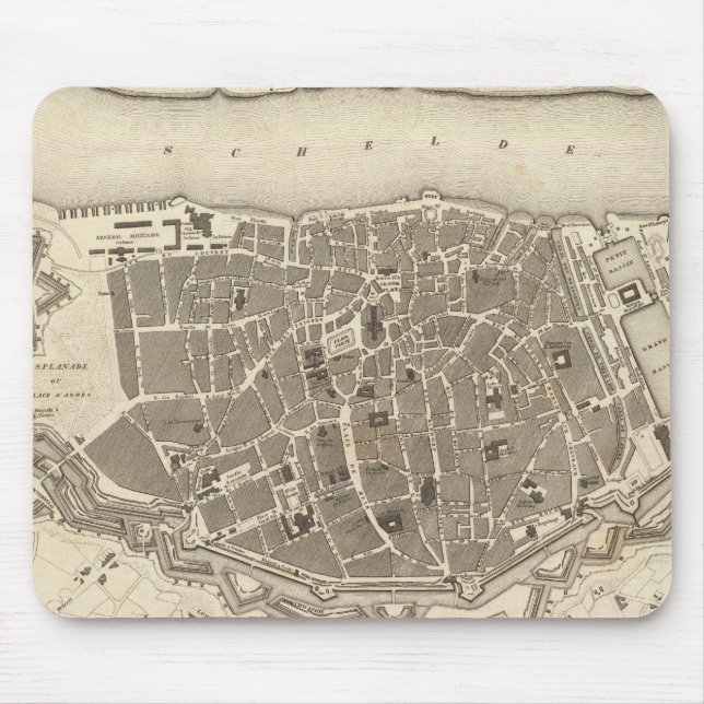 Mousepad Antuérpia, Bélgica (Frente)