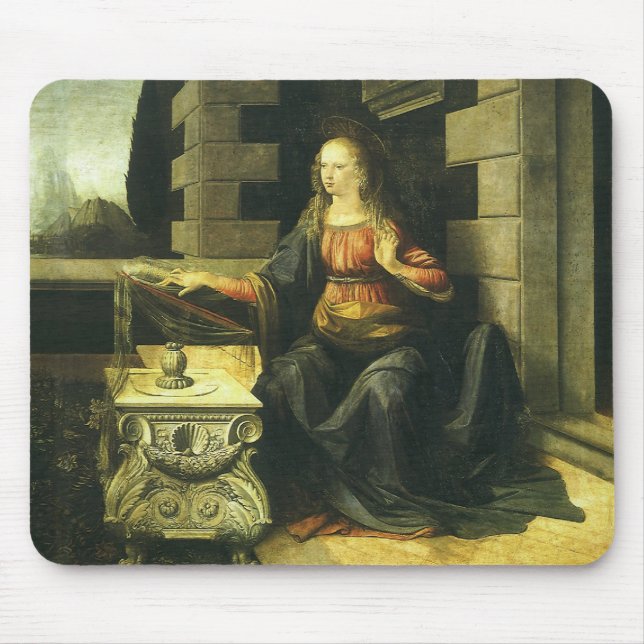 Mousepad Anunciação do Senhor de Leonardo da Vinci (Frente)