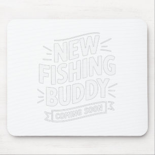 Mousepad Anunciando Novo Amigo De Pesca Em Breve