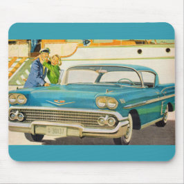 Mousepad anúncio azul do Impala dos anos 50
