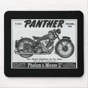 Mousepad anúncio da motocicleta da pantera
