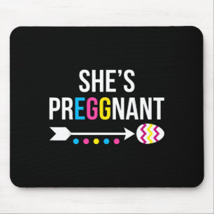Mousepad Anúncio de Bebê para Pai Futuro no Dia de Páscoa