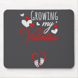 Mousepad Anúncio de Gravidez Nova Mãe Crescendo Meu Valenti