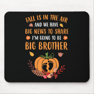 Mousepad Anúncio De Queda De Gravidez Para Ser Irmão Outono