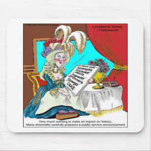 Mousepad Anúncio de Serviço Público de Maria Antonieta Dive