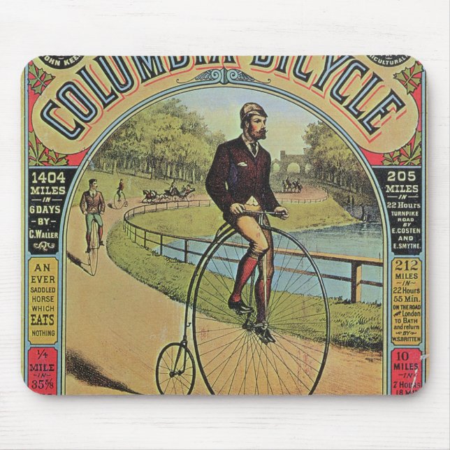Mousepad Anúncio para a bicicleta de Colômbia (Frente)