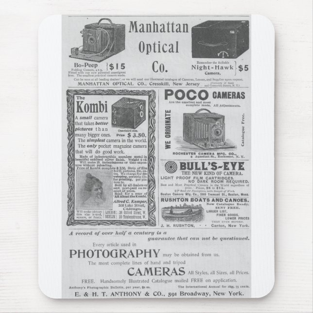 Mousepad Anúncios da câmera (Frente)