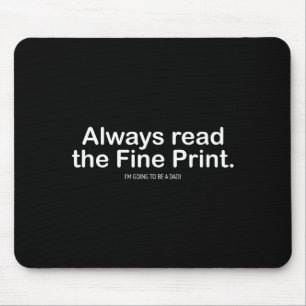 Mousepad Anúncios engraçados de gravidez para novos pais