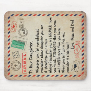 Mousepad Ao Meu Presente De Filha, Carta De Amor À Nossa F