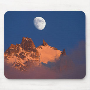 Mousepad Ao nascer do sol Aiguille du Plan Chamonix, Fran