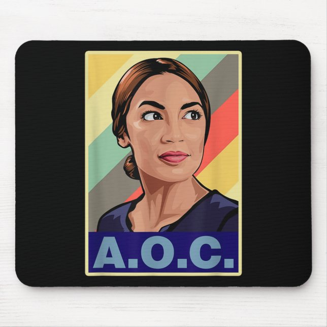 Mousepad Aoc Alexandria Ocasio-cortez Primeiro Presidente F (Frente)