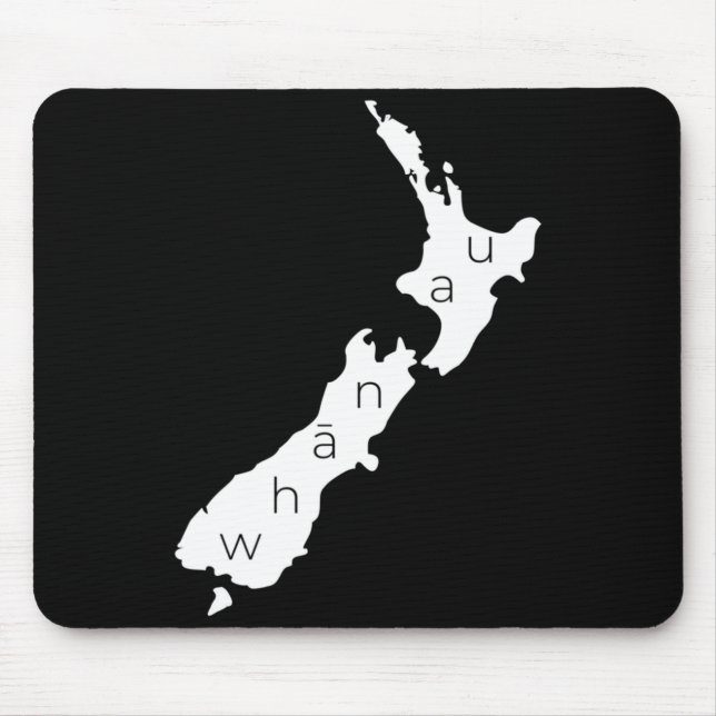 Mousepad Aotearoa New Zealand With Kiwi Whanau Maori  (Frente)