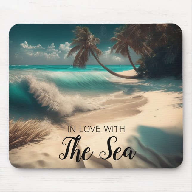 Mousepad Apaixonado pelo Mar | Arte tropical (Frente)