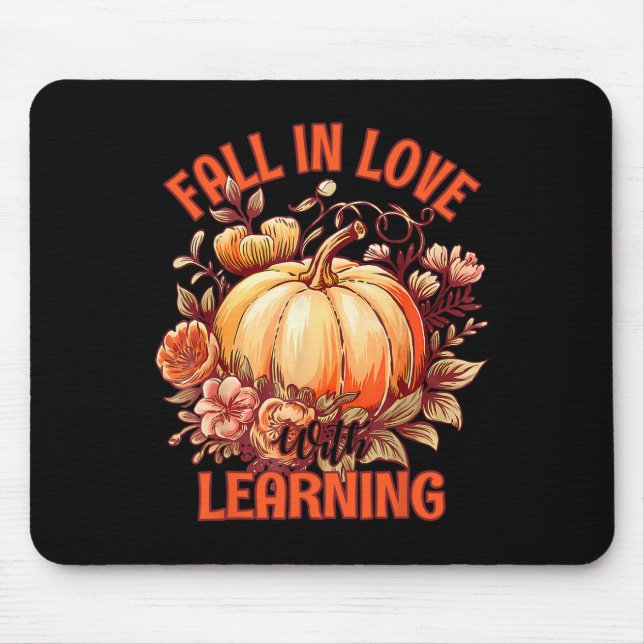 Mousepad Apaixonar-Se Pela Aprendizagem Do Gráfico Da Abóbo (Frente)