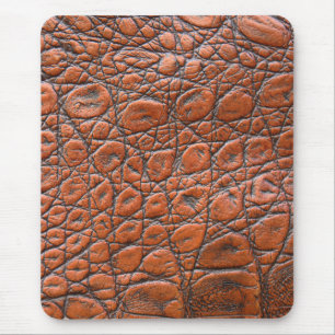 Mousepad aparência falsa de couro crocodilo