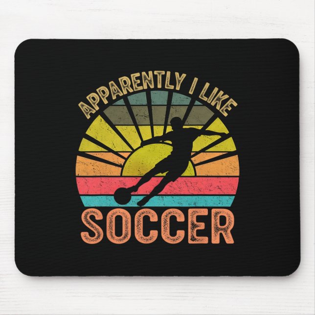 Mousepad Aparentemente Eu Gosto da Temporada de Futebol Jog (Frente)
