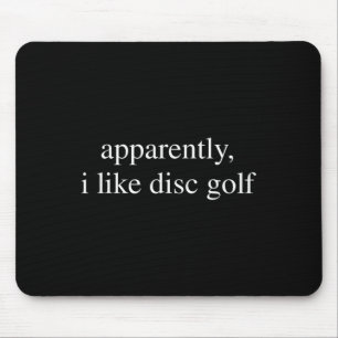 Mousepad Aparentemente Eu Gosto de Amante de Golfe de Disco