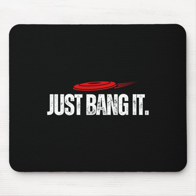 Mousepad Apenas Bata Nele. Presente Divertido de Golfe de D (Frente)