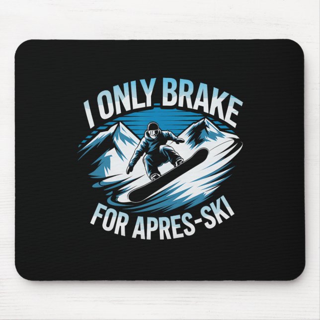 Mousepad Apenas Braço Para Apres Ski Snowboard Winter Snowb (Frente)