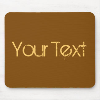 Mousepad APENAS COR / marrom + seu texto