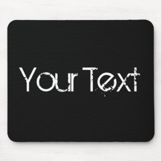 Mousepad APENAS COR / preto + seu texto