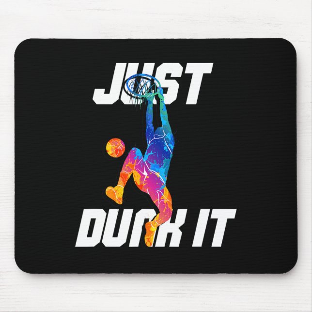 Mousepad Apenas Dane-Se! Jogador de Basquete Slam Dunk (Frente)