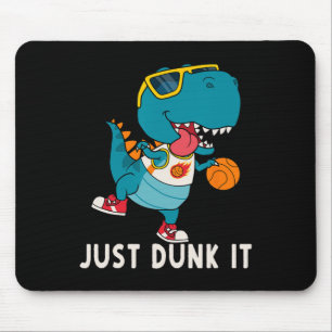 Mousepad Apenas Dobra Diversão Dinossauro Liga De Basquete 