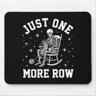 Mousepad Apenas Mais Uma Fileira Crochê Esqueleto Amigurumi