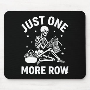 Mousepad Apenas Mais Uma Fileira Esqueleto Crochê - Engraça