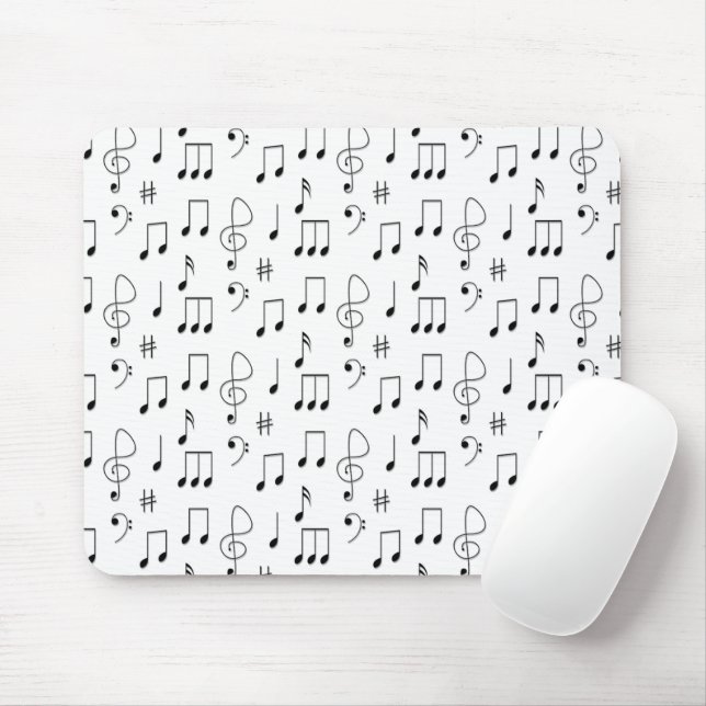 Mousepad Apenas Notei Branco (Com mouse)