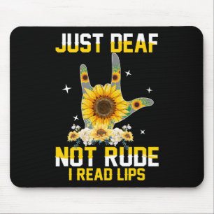 Mousepad Apenas Surdo Não É Grosseiro Deficiente Auditivo S